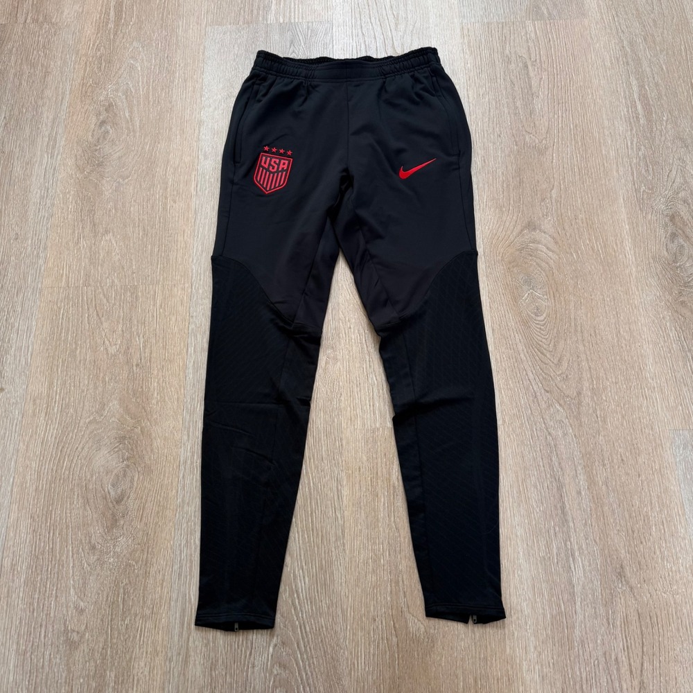 Nike USWNT Strike Soccer Training Pants Women XS Black Red DR4787-010 Dri-FIT
